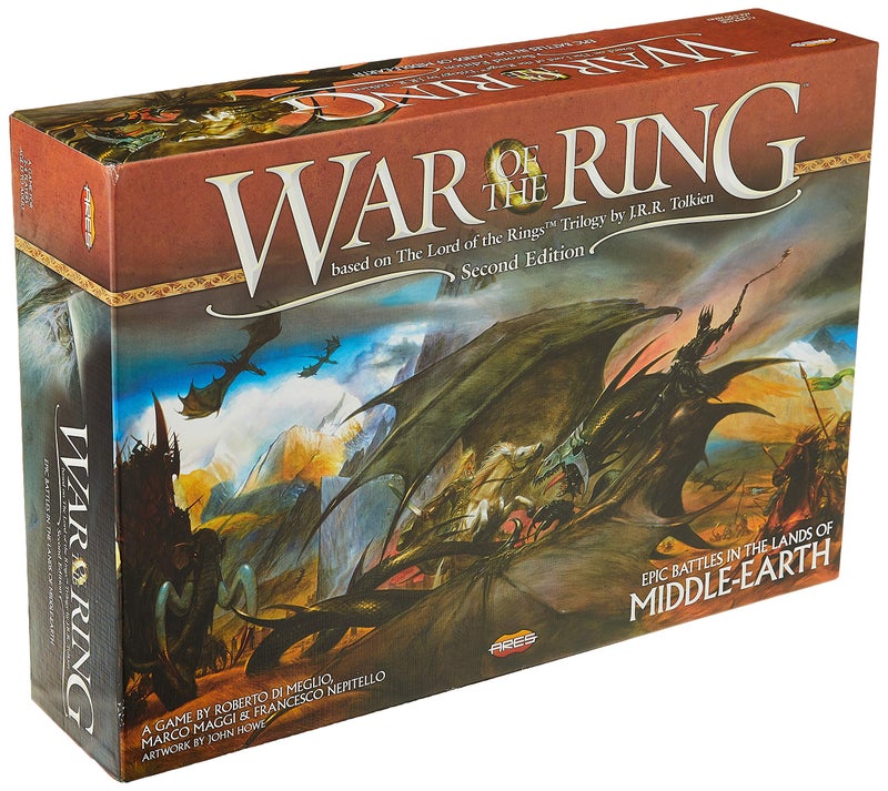 Ares Games Fantasy Flight Games Ares Games War of The Ring 2nd Edition, Multi-Colored (AGS WOTR001), 2 to 4 Players - Image 1